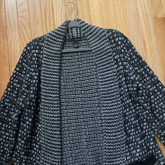 Marisa Christina Grey and Black Sweater Jacket Size XL - Picture 4 of 7
